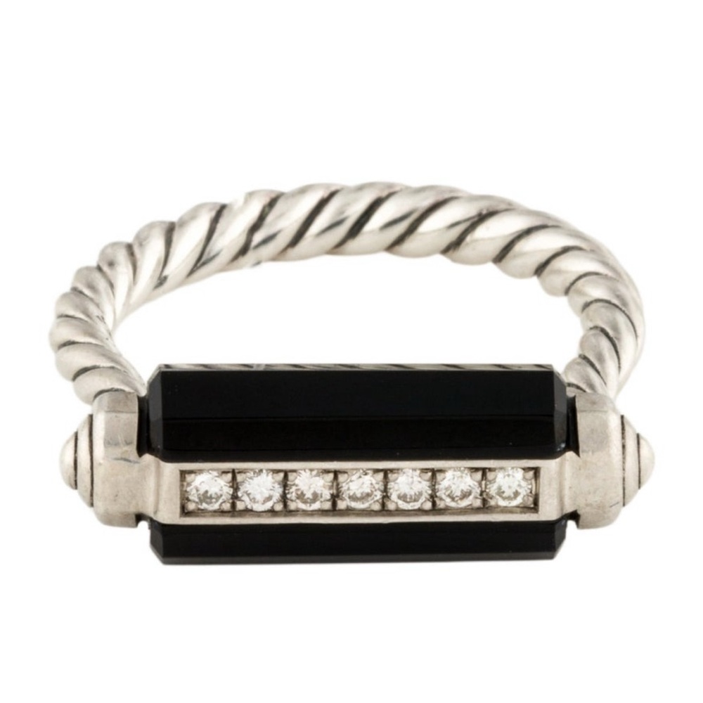 David Yurman Onyx & Diamond Ring